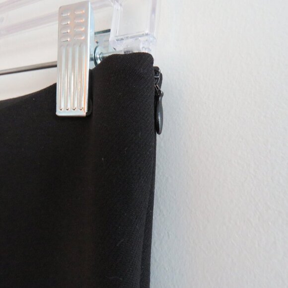 LVIR Split Hem Woven Straight Leg Pants in Black Office Minimalist - Size S - Picture 4 of 13